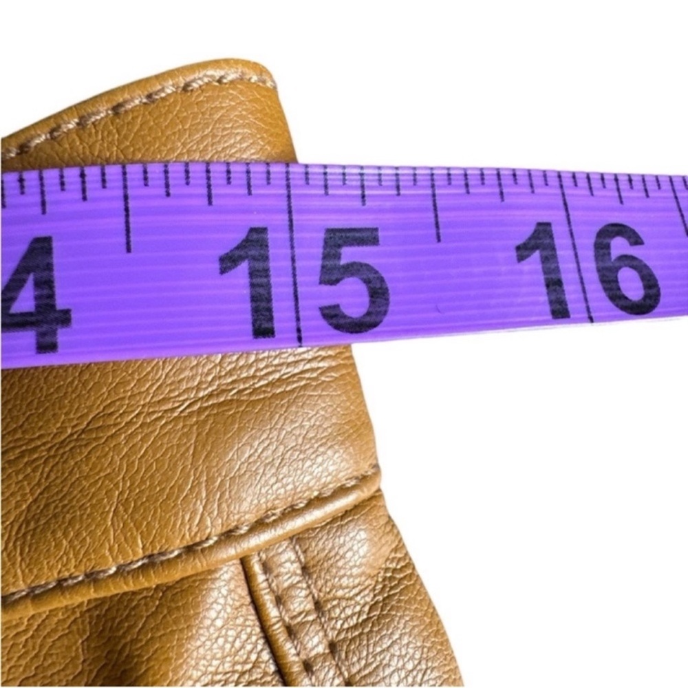 MADEWELL The Perfect Vintage Wide-Leg Jean in Vegan Leather, Pockets, Size 28. - Picture 10 of 12